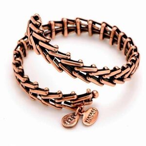 Alex and Ani Gypsy 66 in Rose Gold (set of 2)